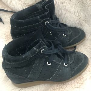 Isabel maranta Bobby suede wedge sneaker